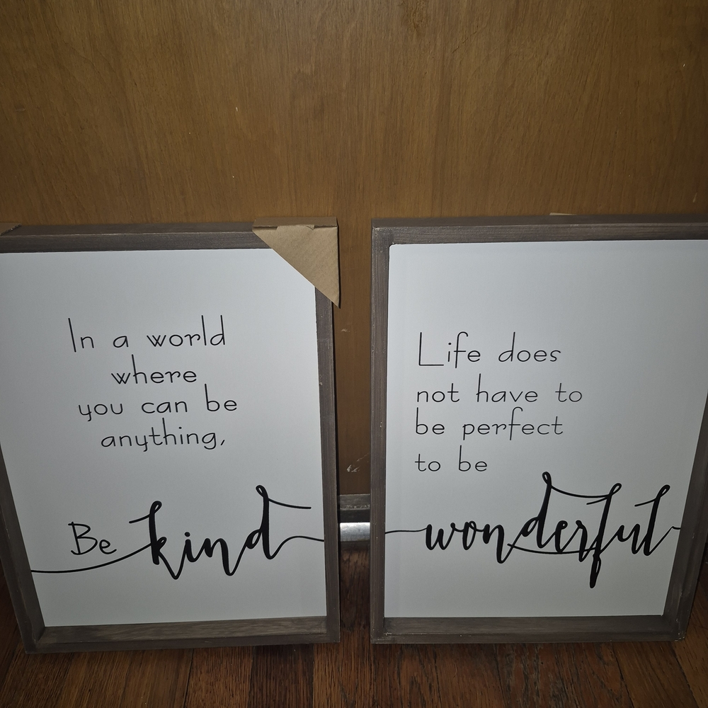 Signature Homestyle Inspirational Wall Art Set